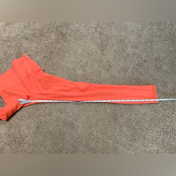 Vuori Womens XXS Studio Pocket Leggings VW446 High Rise 4 Way Stretch Grapefruit - Picture 10 of 13